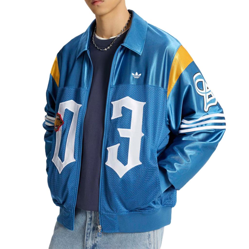 Adidas Originals Jackets Men's Mixed Ink Blue/White Lapel Thin Other KS2892
