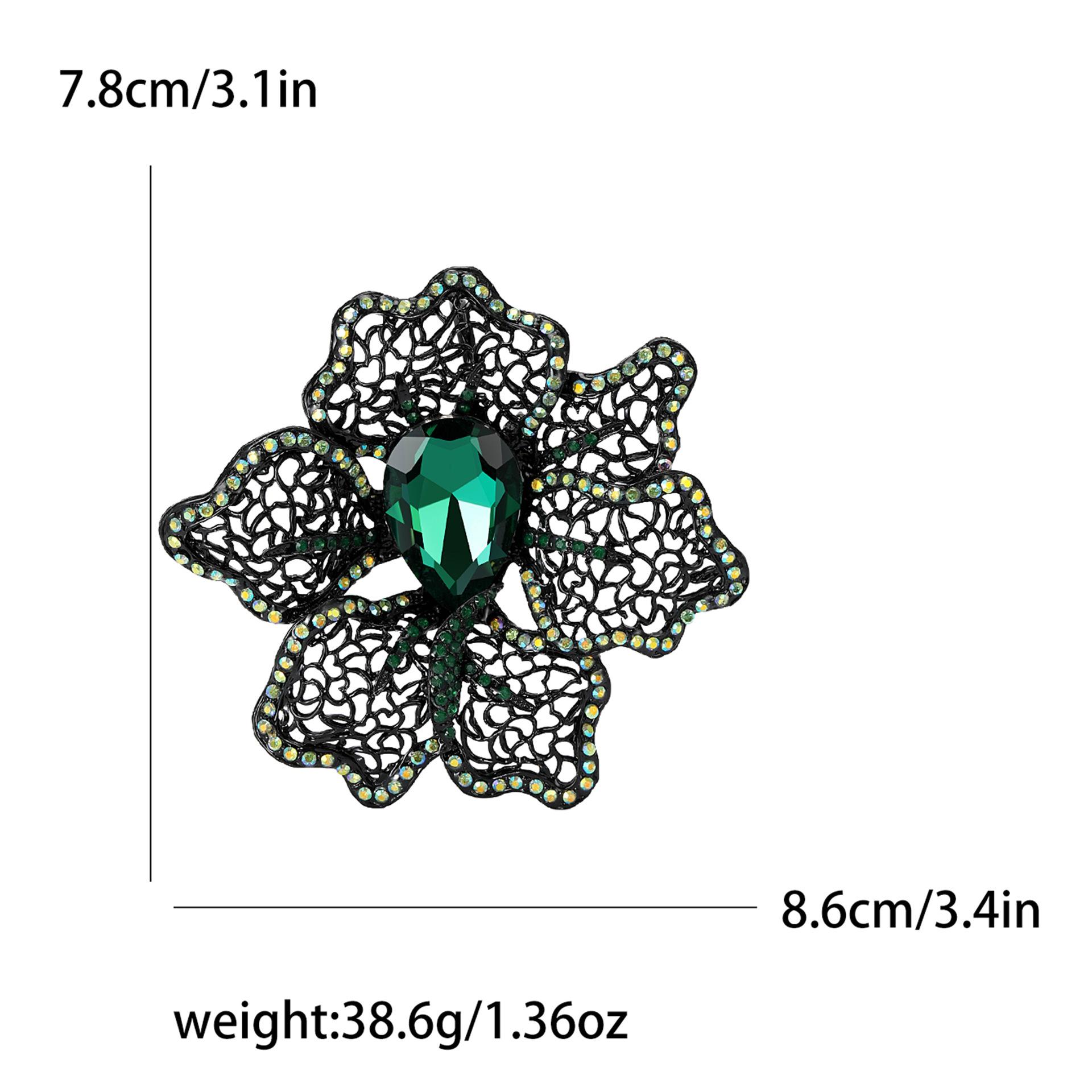 Модная брошь-цветок из полых страз High Sense Niche Женская одежда Брошь-украшение в виде растения