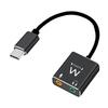 USB helikaabel - Ewent - EC1645 - 3,5 mm - Pikkus 0,15 m - Mikrofoni pesa sisend
