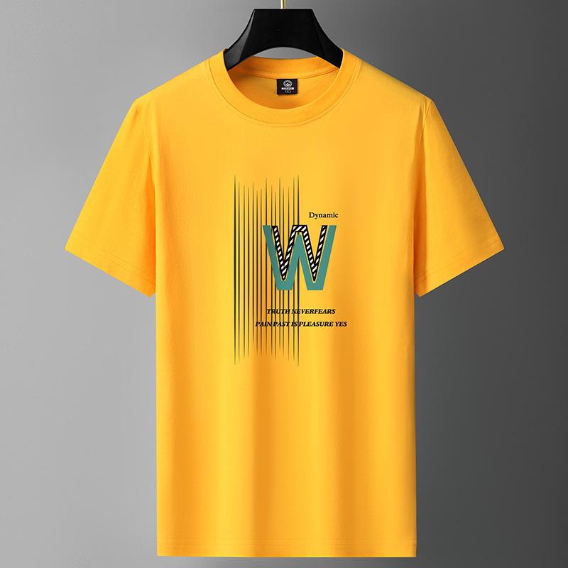 Men's Cotton Short-Sleeve Loose-Fit T-Shirt – Casual Handsome Style
