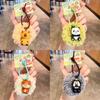 Adorable Plush Keychain For Couples Cute Silicone Animal Keyring Gift