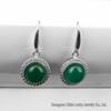 Jade Angel Ethnic Style S925 Silver Synthetic Agate Earrings