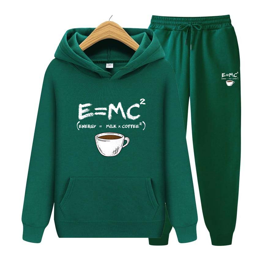 Pánské teplákové soupravy Jarní Podzim Coffice Potisk Mikina Mikina s dlouhým rukávem Mikina na jogging Kalhoty Patchwork Fitness Run Suit Oblečení