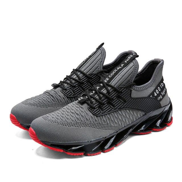 New Style Men 'S Shoes ,Knife -Edge Flying Woven Sports Shoes ,Breathable Running Shoes ,Men 'S Trendy Sports Large Size