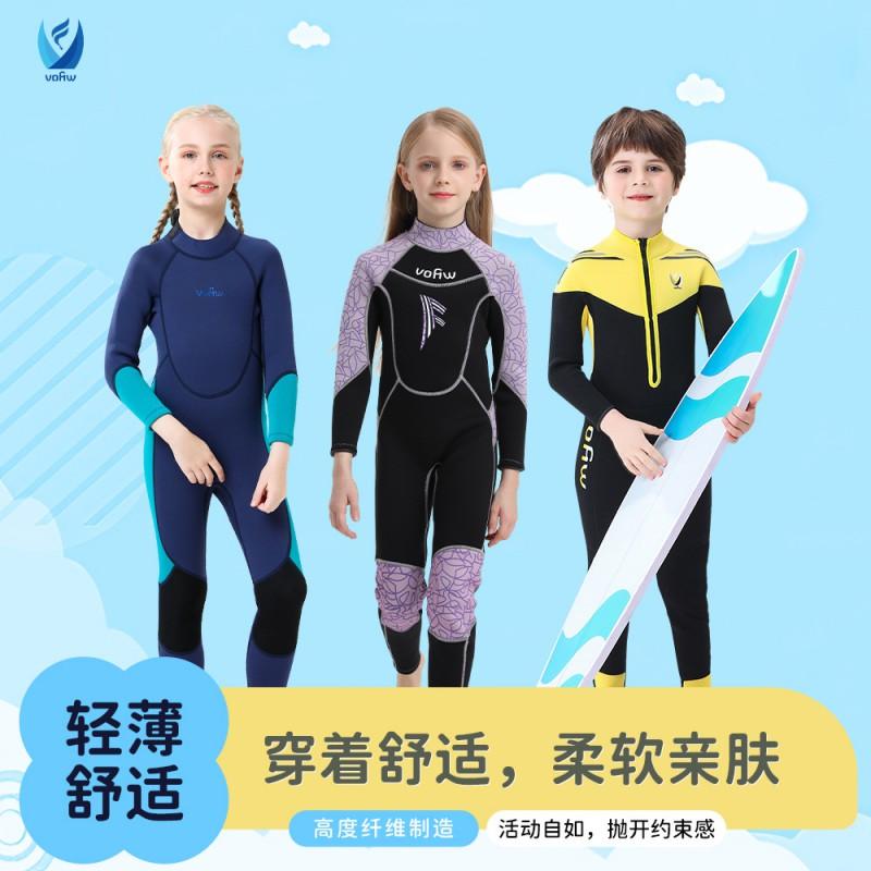 Kids Wetsuit Swimming Diving Warm Waterproof Neoprene Suit Unisex Child Size 4-16 Spring Use