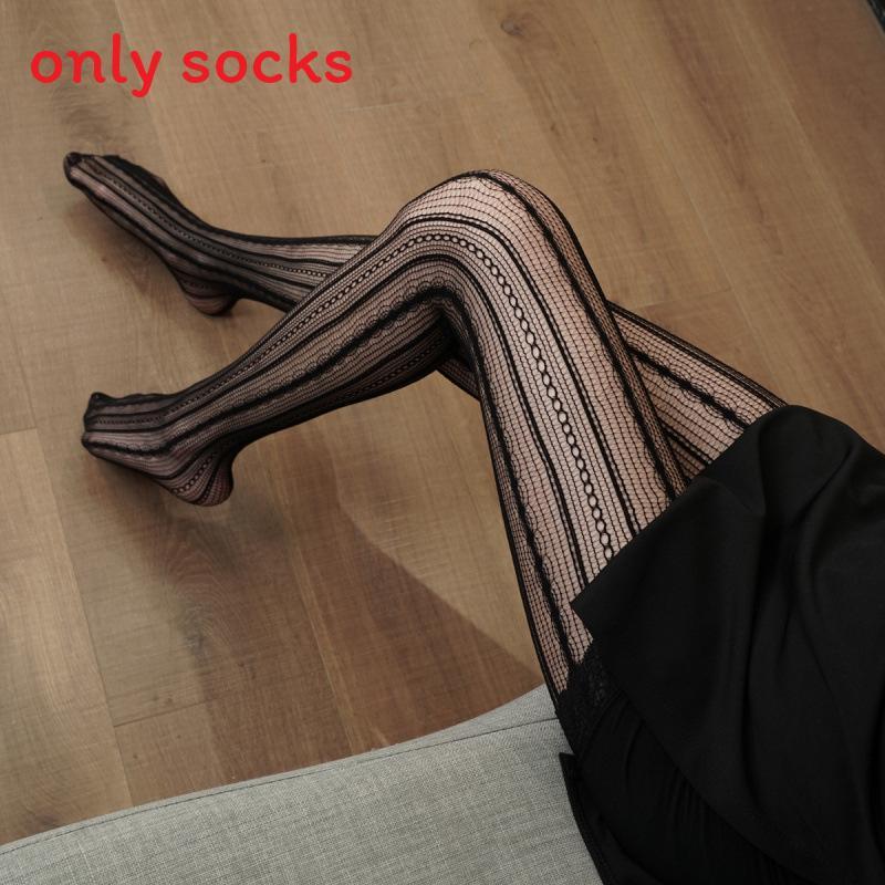 Nylon Mesh Stockings For Women With Hollow Pattern Summer Thigh Highs