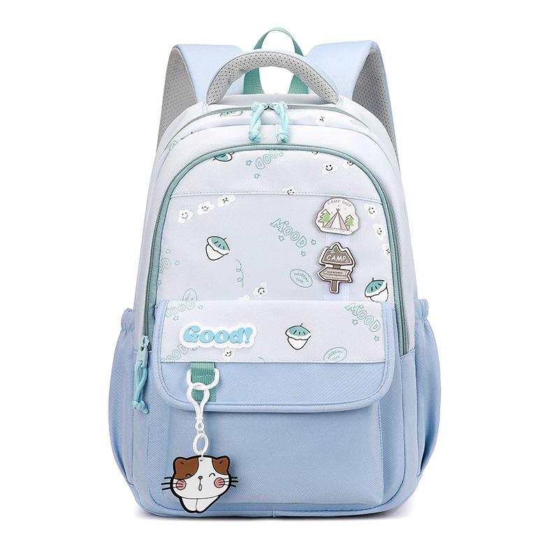 School bag for girls, new models for primary school students to reduce the burden, junior high school school bag, large-capacity backpack