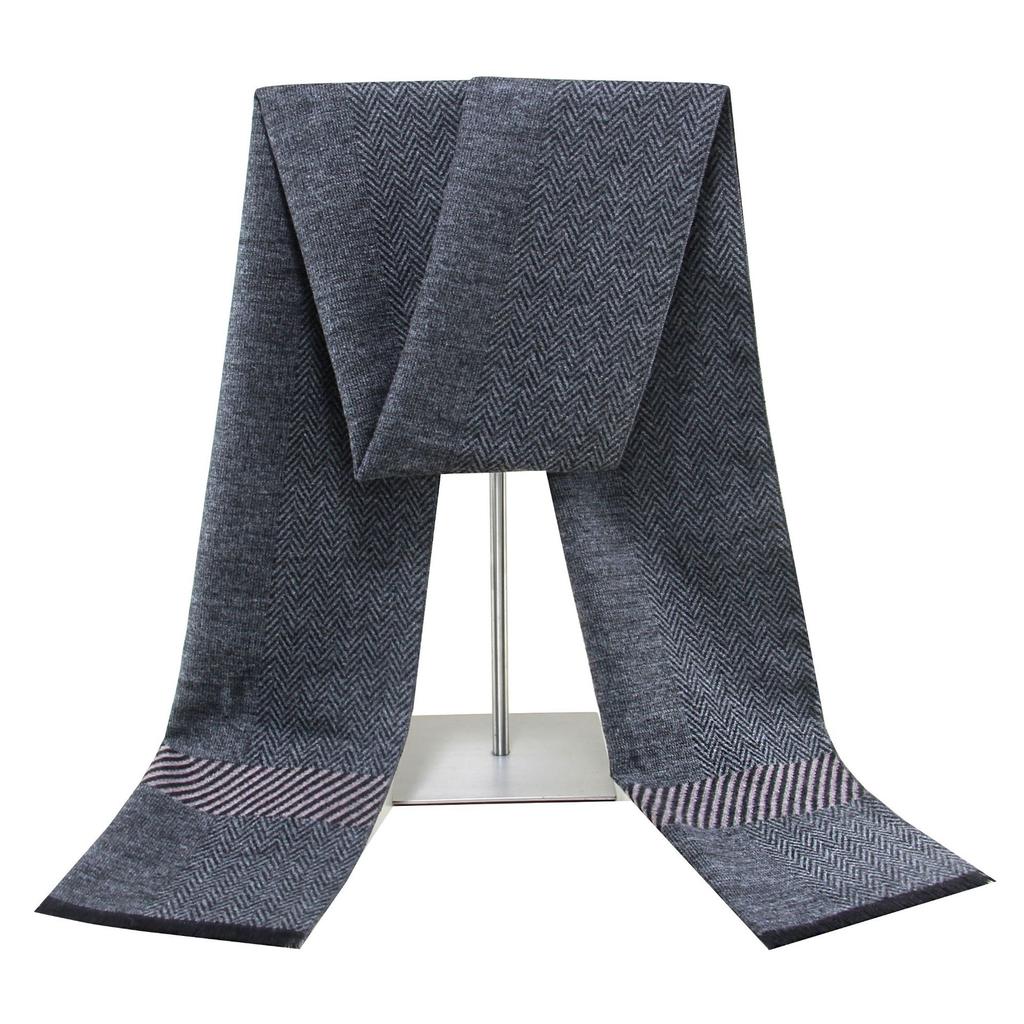 Winter men's scarf, fashion twill scarf for men, custom pattern logo.