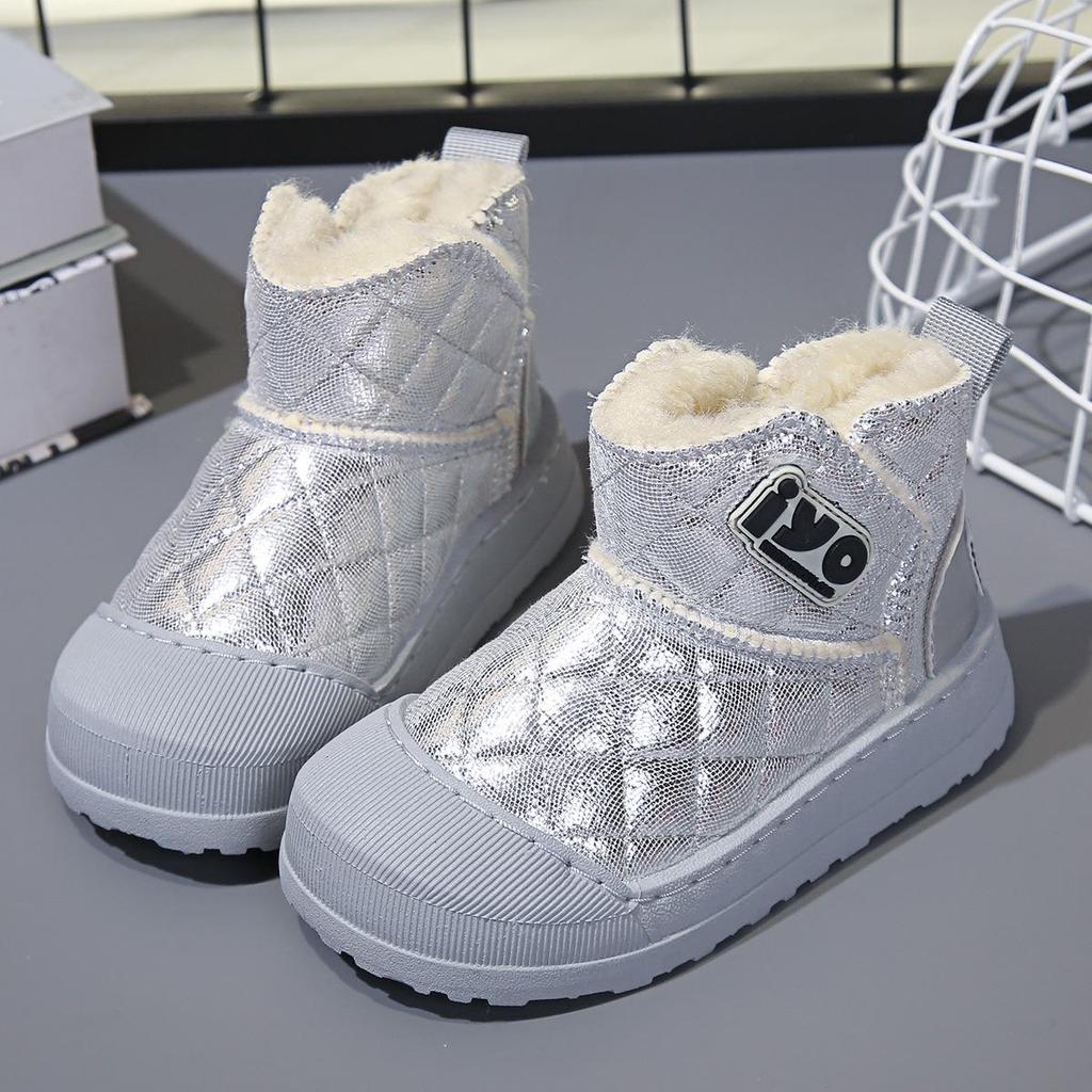 Girls' 2025 Winter Snow Boots - Thick Fleece, Waterproof, Warm Cotton Boots for Baby Girls