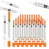 0.5ML/1ML Syringes with Needles Individually Packaged Pet Feeding Watering Tool for Small Animals Laboratory Supply Set Pack