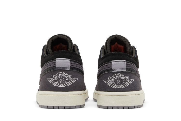 Men's Sneakers Nike Jordan 1 Low Craft Inside Out Black Black/Grey-Orange
