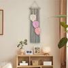 Pink Macrame Leaves Tapestry Wall Decoration Wall Hanging Decor Leaves Tapestry for Living Room