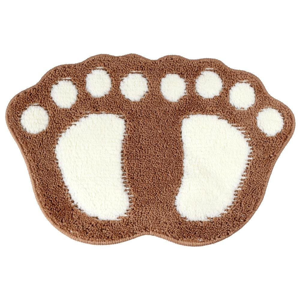 Cute Flocking Carpet  Door Mat Carpet Floor Rug Anti Slip Bathroom Rug Foot Pad
