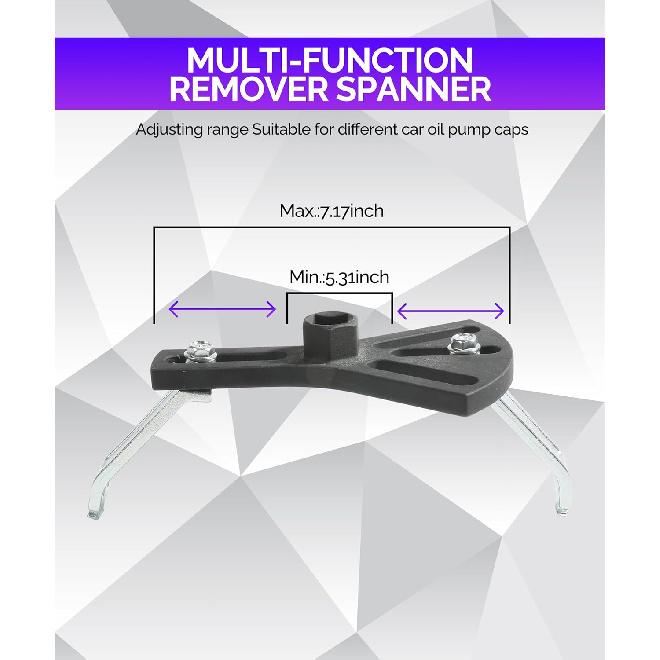 RACOONA Fuel Pump Removal Tool,Car Accessories Fuel Pump Tool Automotive Specialty Tools,5.31"-7.17" Adjustable Fuel Pump Lock Ring Tool,Lock Ring