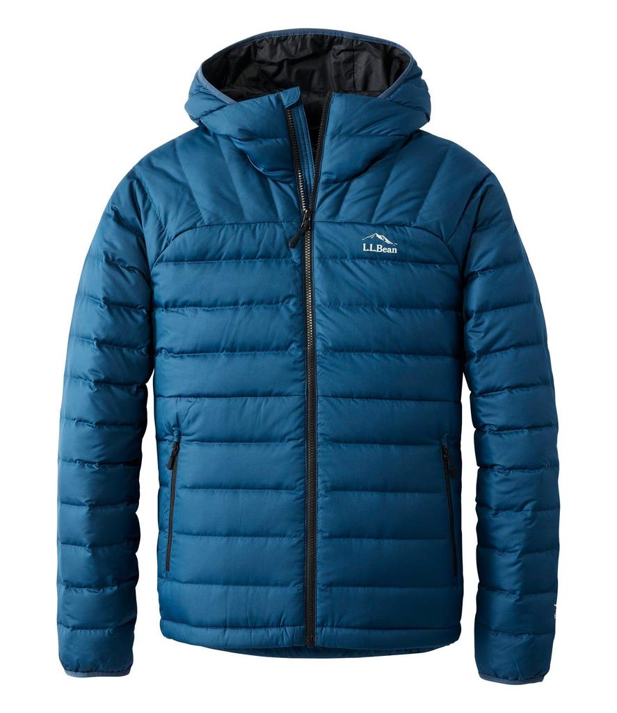 LL Bean Beans Down Hooded US Size Dark Marine 1000102330 Men's Jacket, Fit, Regular, Small, Blue,
