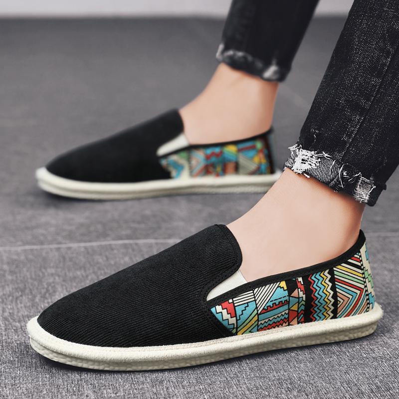 Fashion Lightweight Canvas Sneakers Summer Men Shoes Sneakers Men Fisherman Casual Walking Shoes Slip on Mens Loafers Zapatillas Hombres