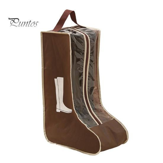 

1/2 шт. Сумки для хранения обуви с ручкой, застежкой-молнией, прозрачный визуальный дизайн, водонепроницаемые, пылезащитные, дорожные, длинные сумки для обуви Long 1pc коричневый