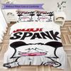 Hallo Spank Muster Bettwäsche Steppdecke Steppdecke Bezug Kissenbezug Heimdekoration Geburtstagsgeschenk (1 * Bettbezug + 2 * Kissenbezug ohne Füllung)36