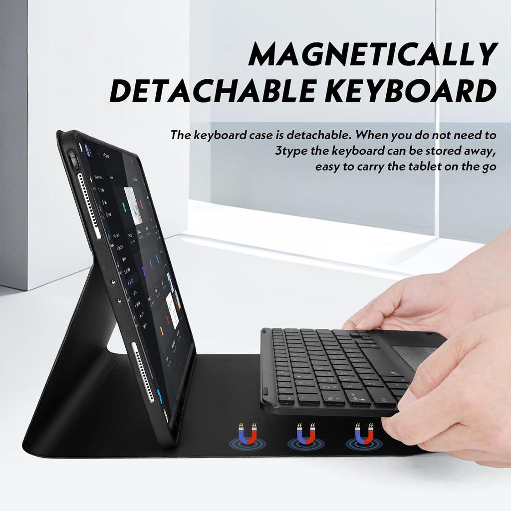 2025 Xiaomi Pad 8 Tablet 11.2-Inch Protective Case with Bluetooth Keyboard