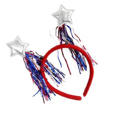 Lichte Onafhankelijkheidsdag Hoofdbanden met Dubbele Harten En Strepen Stijlvol Haaraccessoire Voor Patriottisch Evenement