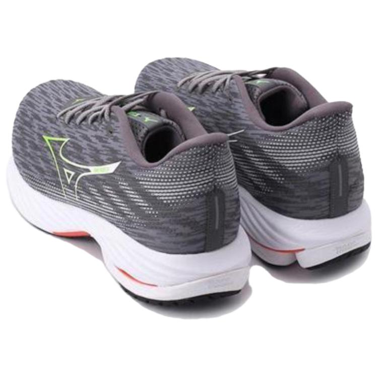 Mizuno Wave Rider 28 Tradewinds Green Gecko Men Sneakers Grey J1GC240352