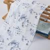 Chinese Landscape Painting Fabric Silk Stretch Satin Cloth for Cheongsam Hanfu DIY Sewing Craft Dress Stage Clothing Supplies