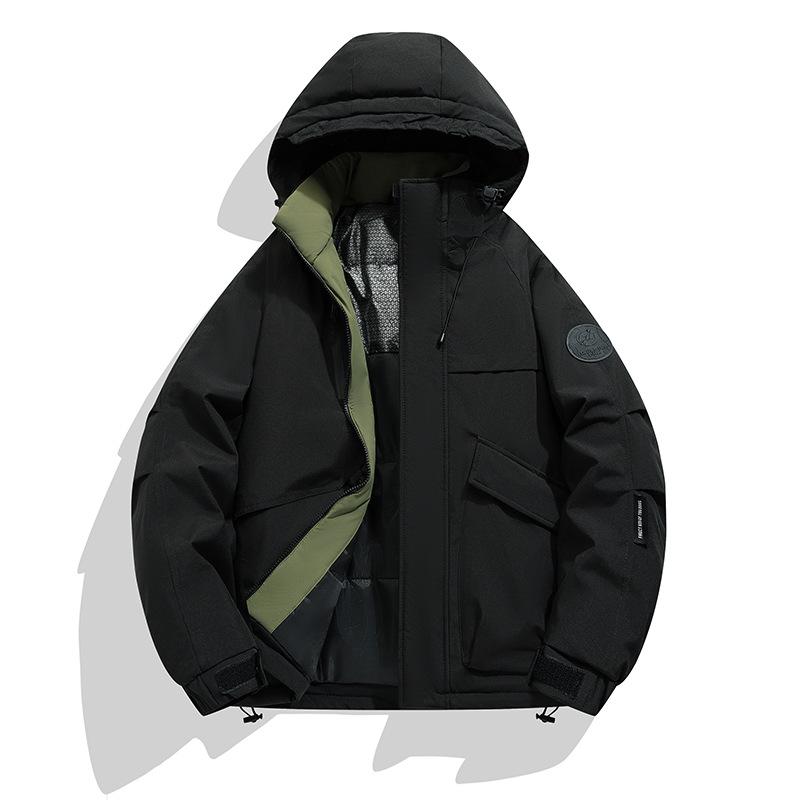 Men's 2025 Graphene Hooded Winter Jacket - Thick, Warm, Loose-Fit Cotton Coat for Trendy Couples and Youth