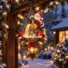 Dreamy Winter Party Ornament Christmas Garden Lantern Magic Pouring Light Hanging Ornament LED Warm Reusable Decor Glow Lighted Santa Snowman
