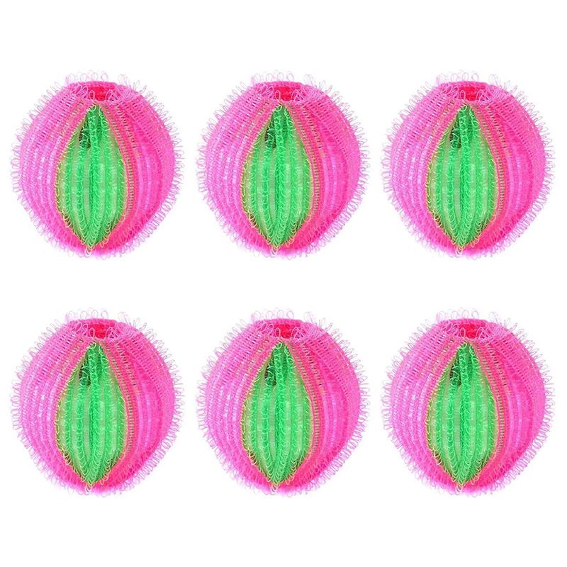 

6 шт. Фильтр для стиральной машины, плавающий ворс, улавливатель волос, многоразовый грязный сбор, чистящий шарик, удаление всасывающего шарика