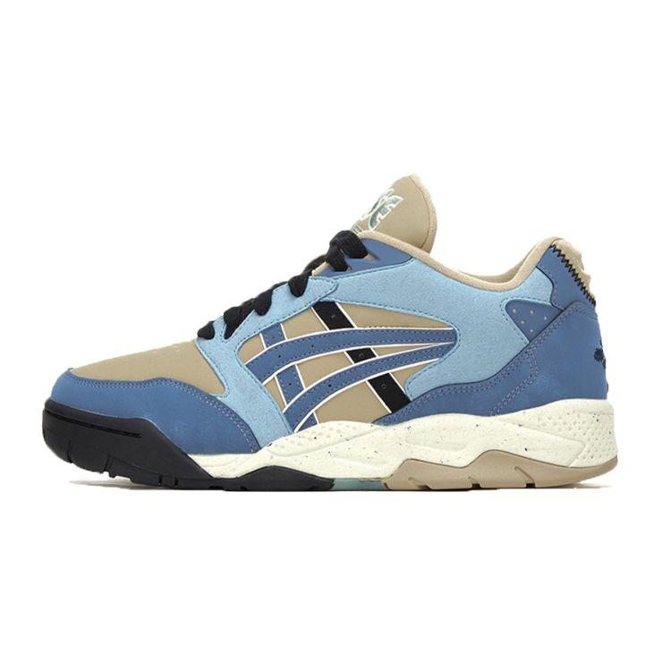 Asics Gel-Fuse Fabric Synthetic Leather Retro Versatile Low-Top Lifestyle Casual Shoes Unisex Sneaker Khaki Blue 1203A530-200