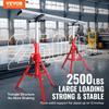 V Head Pipe Stand Adjustable Height 28-52 Inch 4500lbs/2 Tons Pipe Jack Stands Folding Portable High Folding Pipe Stand with V Head Fold A Trailer