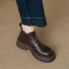 And ankle boots women's autumn and winter new retro elastic mouth one-pedal versatile small short boots women's fashion boots