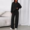 Two Piece Sets For Women Casual Loose Long Sleeve Shirts And High Waisted Drawstring Shorts Tracksuit Fall Outfits