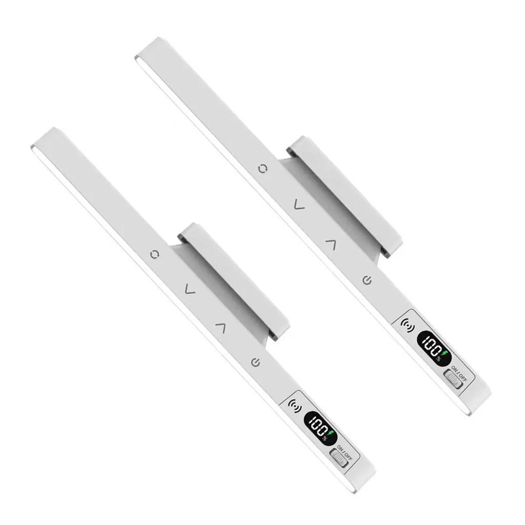 2 szt. Lampa stołowa dotykowa Oświetlenie pod szafkami Akumulator Wyświetlacz 60 LED Pasek świetlny dotykowy Czujnik ruchu Światło do szafy Lampki nocne