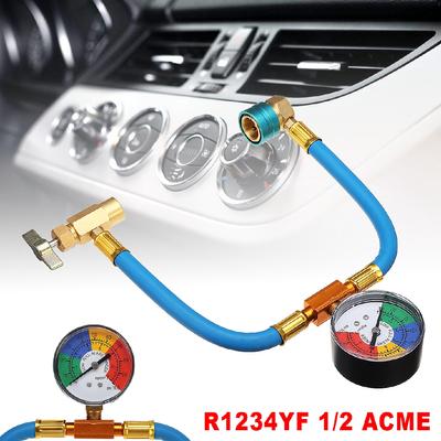 Furtun de încărcare albastru R-1234yf cu kit de cuple pentru manometru pentru aer condiționat auto A/C Furtun de încărcare a presiunii agentului frigorific