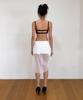 VINAJ Button Draped See-Through Skirt Cover-Up (White)