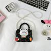Plush Animal Rabbit Dolls Pearl Shoulder Strap Small Trendy Girl Bag Shoulder