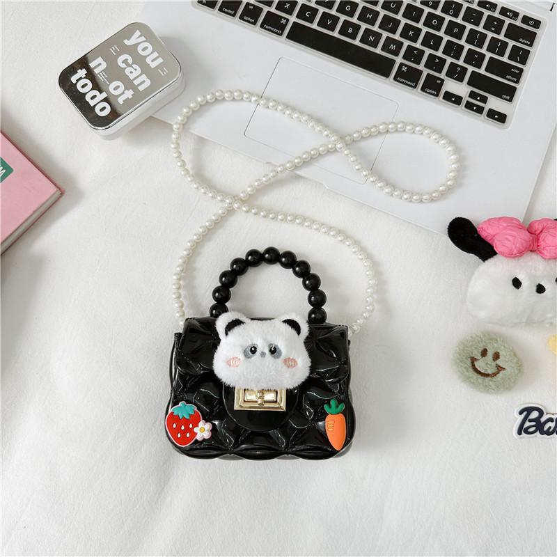 Rabbit Animal Plush Dolls Pearl Shoulder Strap Small Trendy Girl Shoulder Bag