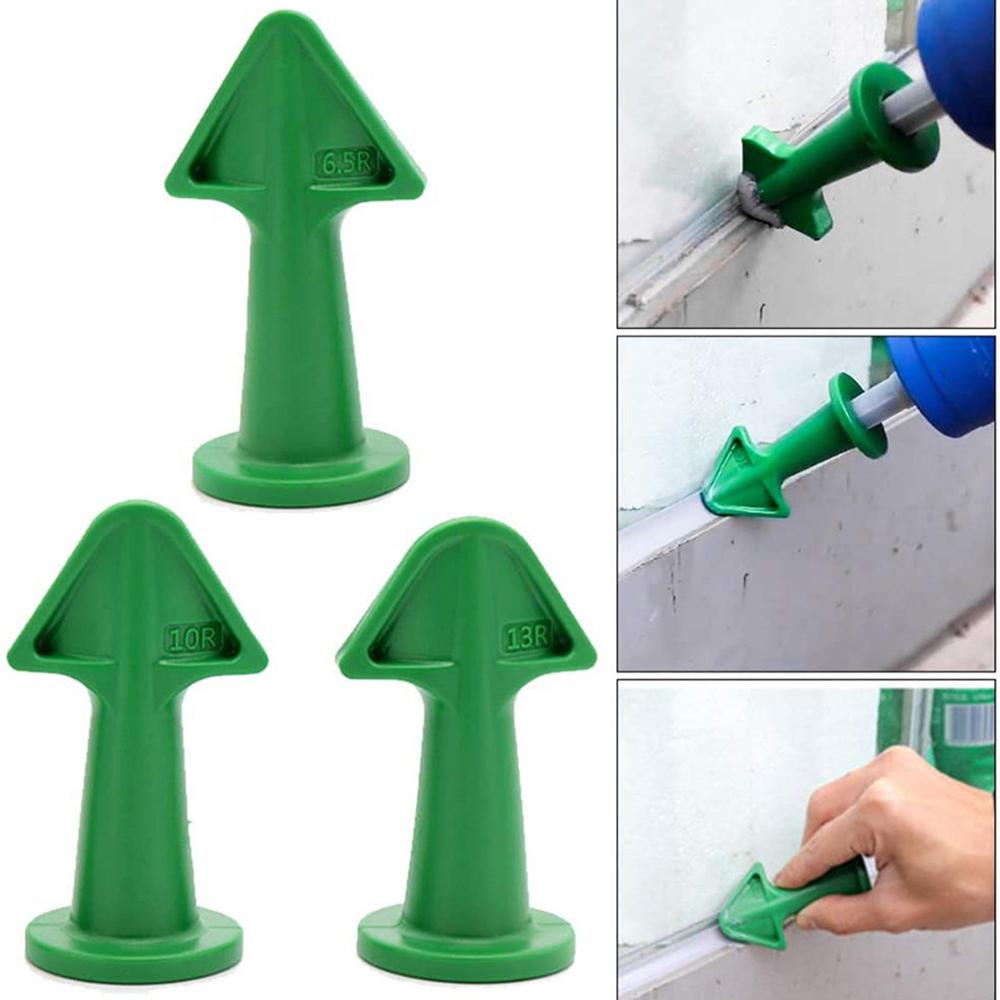 17 PCS Caulk Remover Tools 3 In 1 Metal Scraper with 6 Silicone Pads Grout Angle Scrapers Caulking