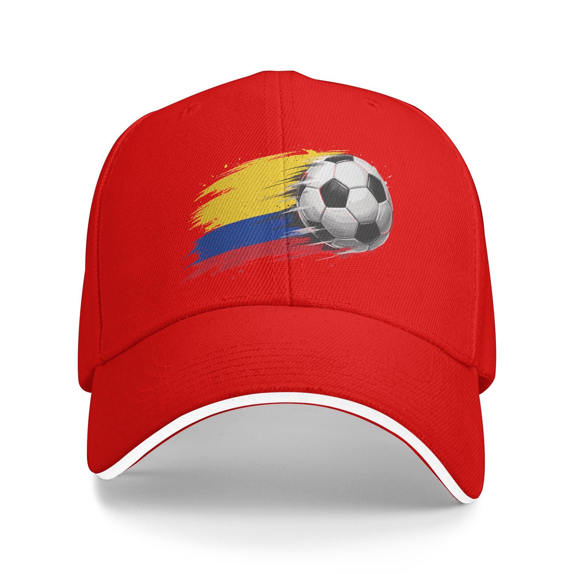 Colombia Colombia Flag Casual Baseball Cap Hunting Camping Trucker Hat Summer Adjustable FeUnisex Unisex Vintage Baseball Caps One Size