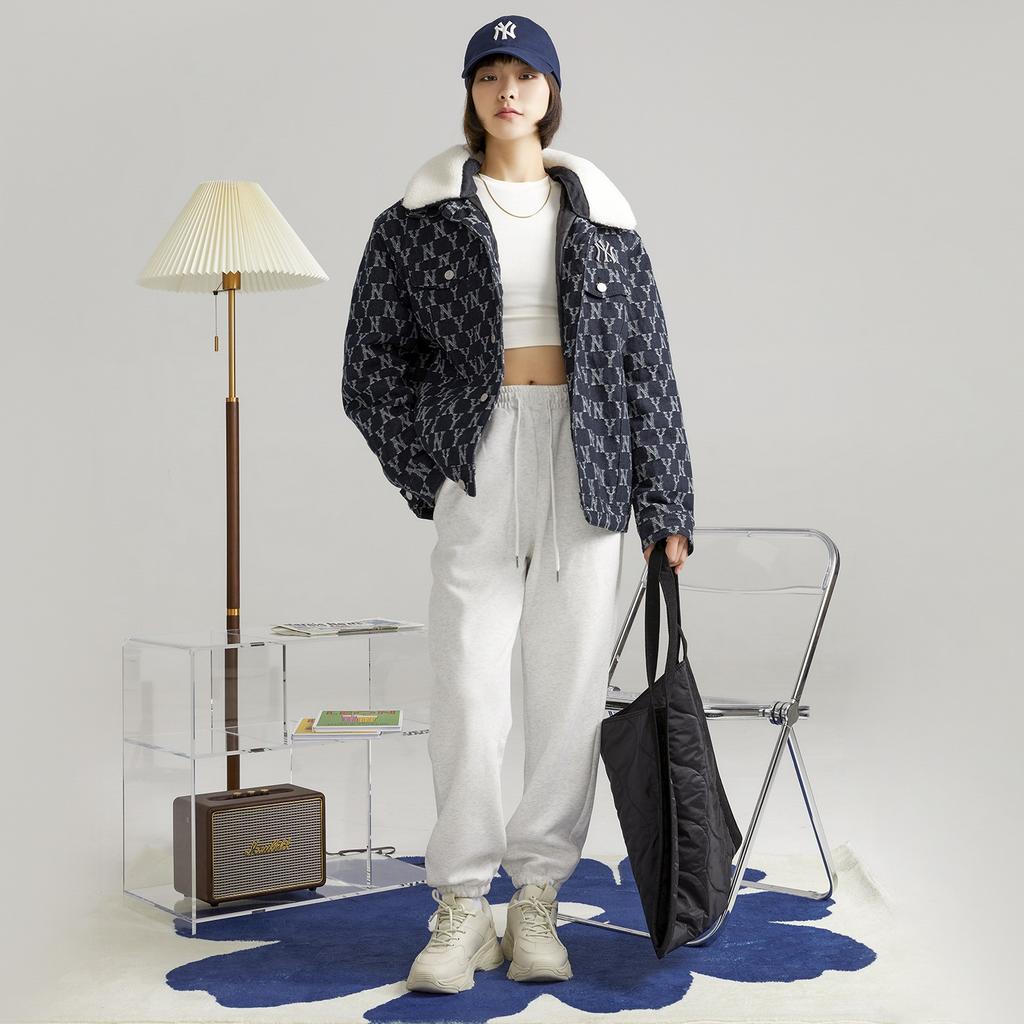 New MLB Jacket Unisex Dark Marine Blue 3ADKM0124-50NYD