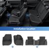 For Honda WR-V WRV 2025 Car Floor Mats Car Interior Accessories Cargo Liner Trunk Mat TPE Protection Pad Only Fit Right Rudder