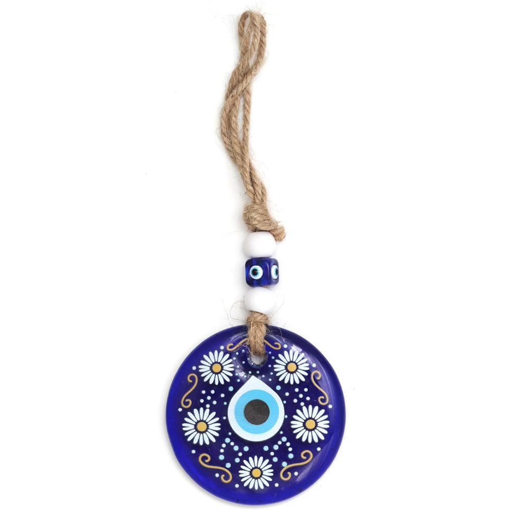 Hand of Fatima Lucky Eye Keychain Blue Eye Car Hanging Charm Lucky Eye Pendant DIY Trinkets