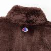 Champion Vest Boa Script Logo High Brown Men's Full-Zip Jacket, Fleece, Embroidery, Neck, Basic, C3-L617/C3-L617Z,