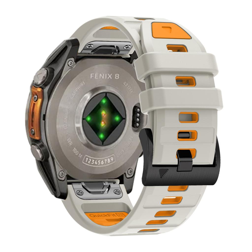 26mm Watch Strap for Garmin Fenix 8 51mm/Enduro 3/Instinct 2X Universal Silicone Band