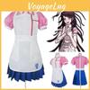 Dangan Ronpa 2 Mikan Tsumiki Pink White Uniform Suit Costume