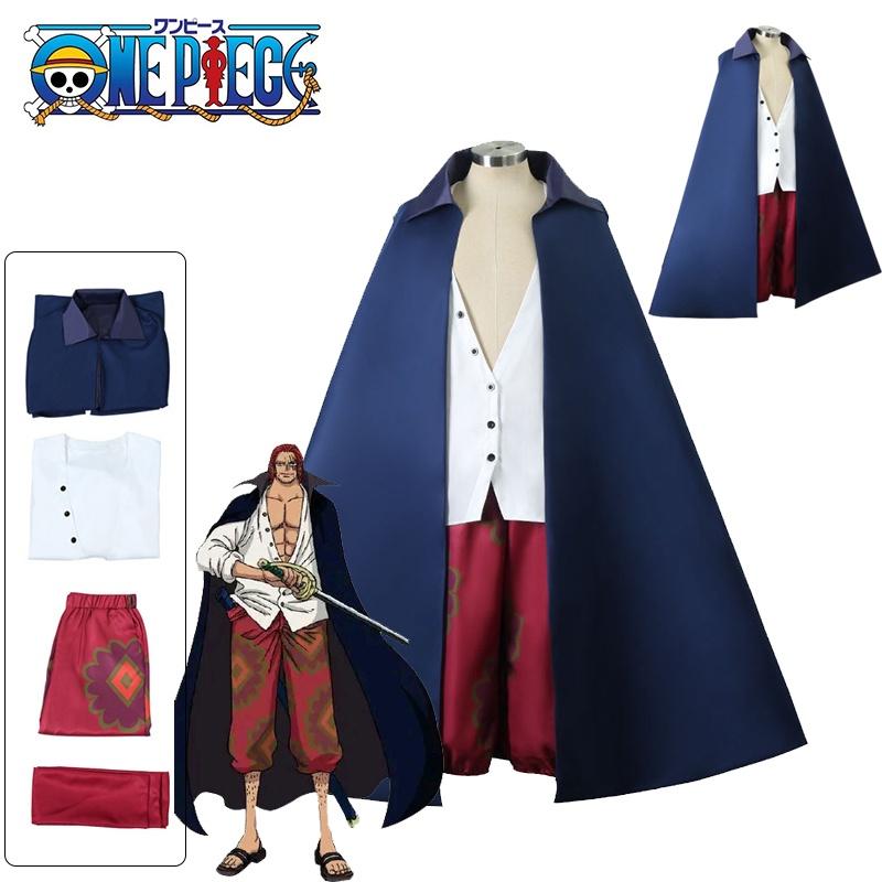 Role Play Outfit For Kids Adult One Piece Shanks Cosplay Costume Cloak