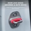 SEAMETAL 4pcs Car Door Lock Shock Absorber Pad Silicone Anti-Vibration Silent Damper Buffer Door Lock Buckle Protector