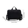 Laptop Briefcase Satchel Zipper Closure Classic Carrying Case for Work Commuting Travel