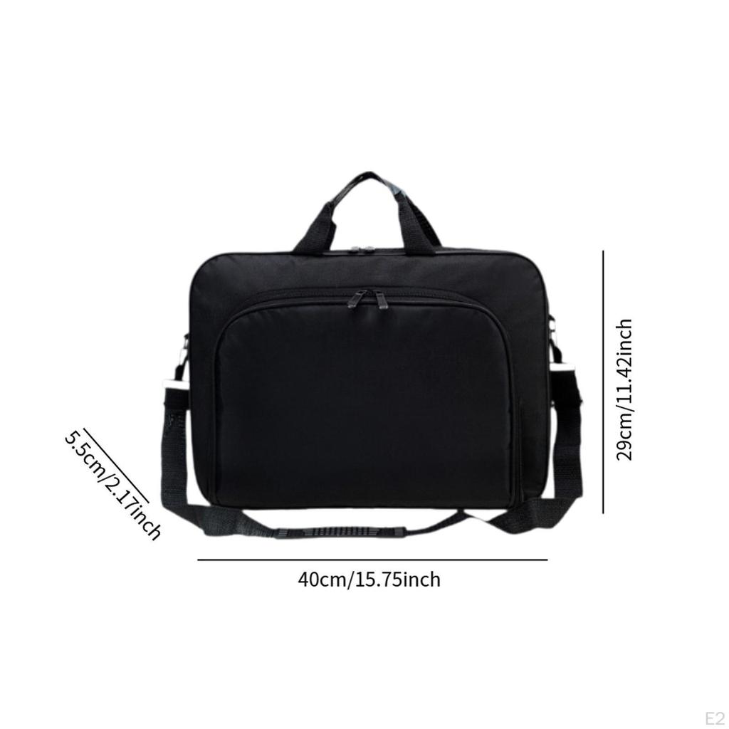 Laptop Briefcase Satchel Zipper Closure Classic Carrying Case for Work Commuting Travel